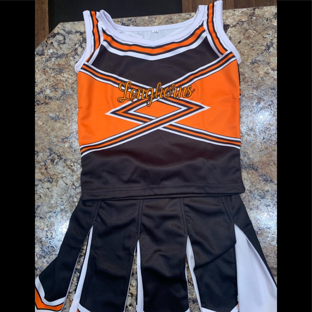 Longhorns Cheerleading Top and Bottom NWOT Youth X-Small